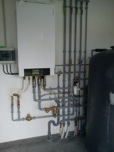 Aérothermie : Module intérieur VITOCAL 200S + Ballon Eau chaude sanitaire 390 litres.