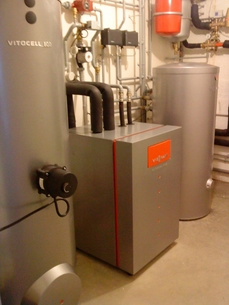 Géothermie : VITOCAL 200BW + Ballon Eau chaude sanitaire 300litres + Ballon tampon chauffage 200 litres.