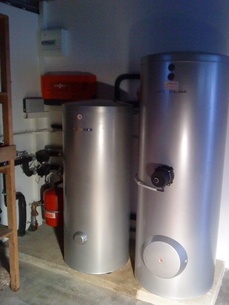 Aérothermie: Ballon tampon 200litres+ballon eau chaude sanitaires 300litres